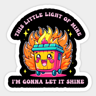 Dumpster fire Sticker